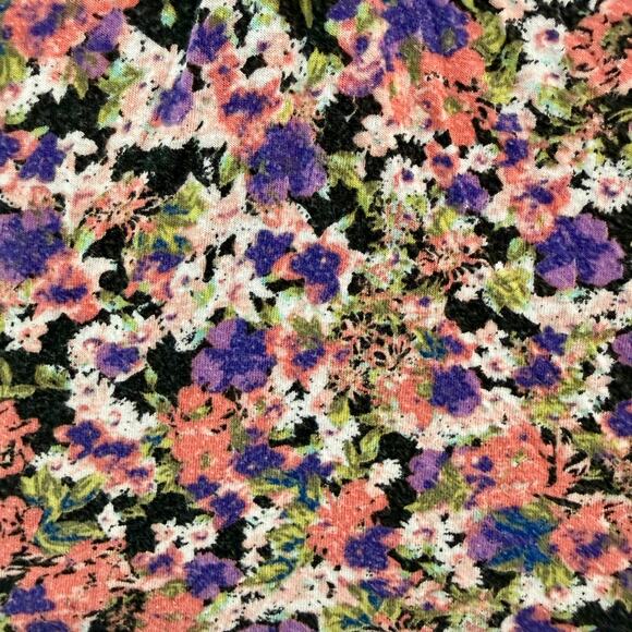 VTG Y2K Candie's Top Women's Medium Floral Print Cap Sleeves 90s 00s Cute Flirty - Picture 2 of 10